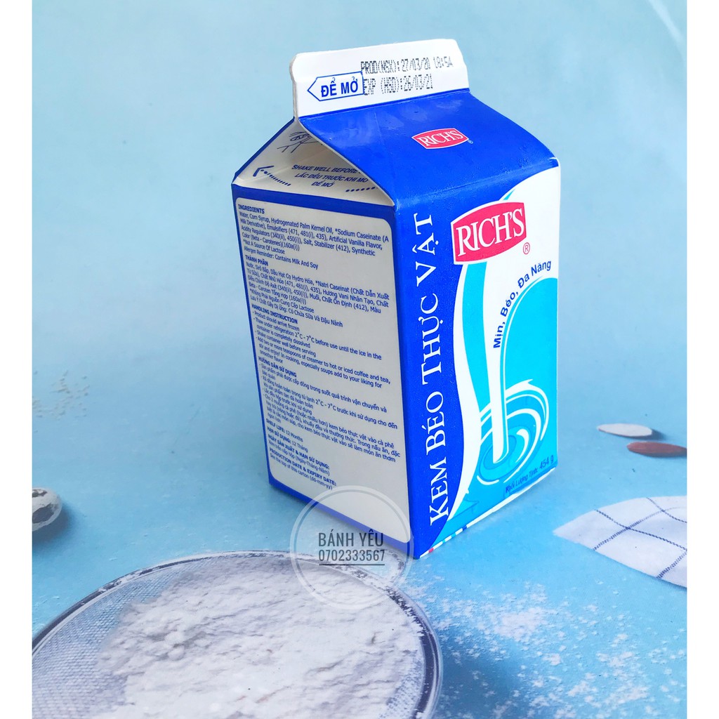 [Chỉ Giao TP.HCM] Kem Rich's lùn 454ml - DL01