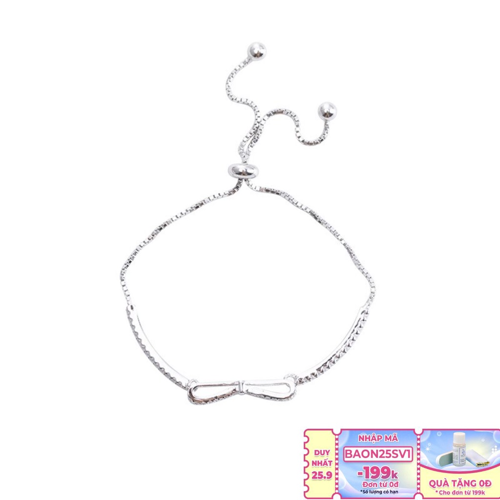 Lắc Tay Nữ Bạc Hình Nơ Điệu Đà L2552 - Bảo Ngọc Jewelry