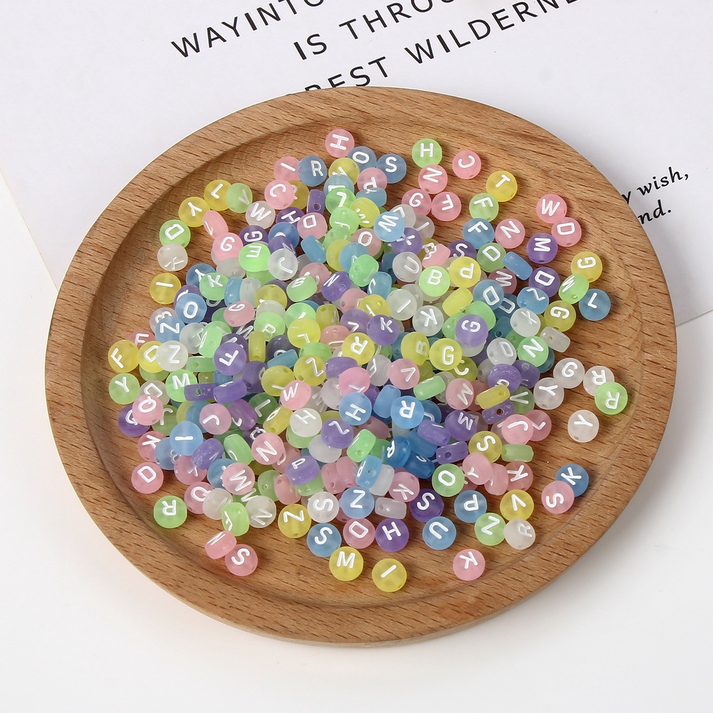 Set 100 Hạt Chữ Cái Làm Trang Sức Thủ Công Xinh Xắn