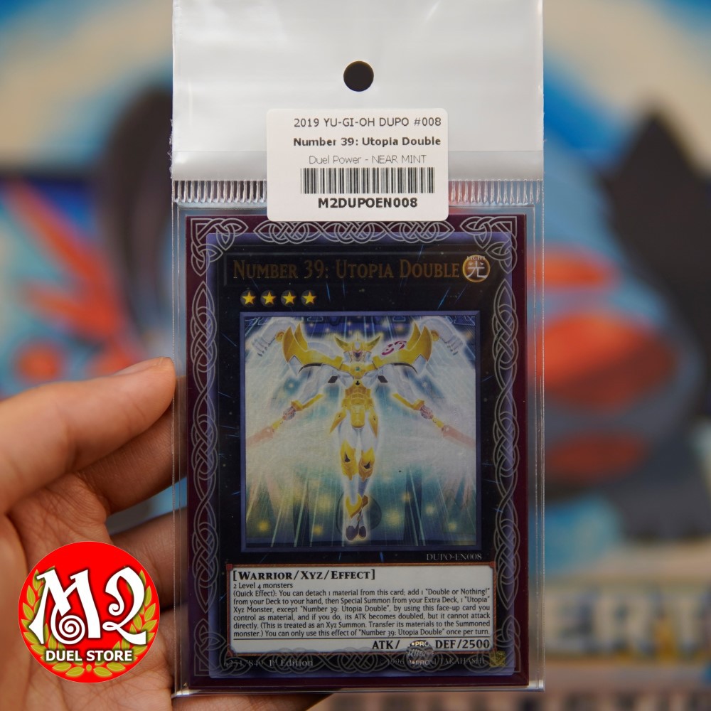 Thẻ bài đồ chơi Yugioh DUPO-EN008- Number 39: Utopia Double – Ultra Rare -  Bảo quản M2SCCQ-LITE