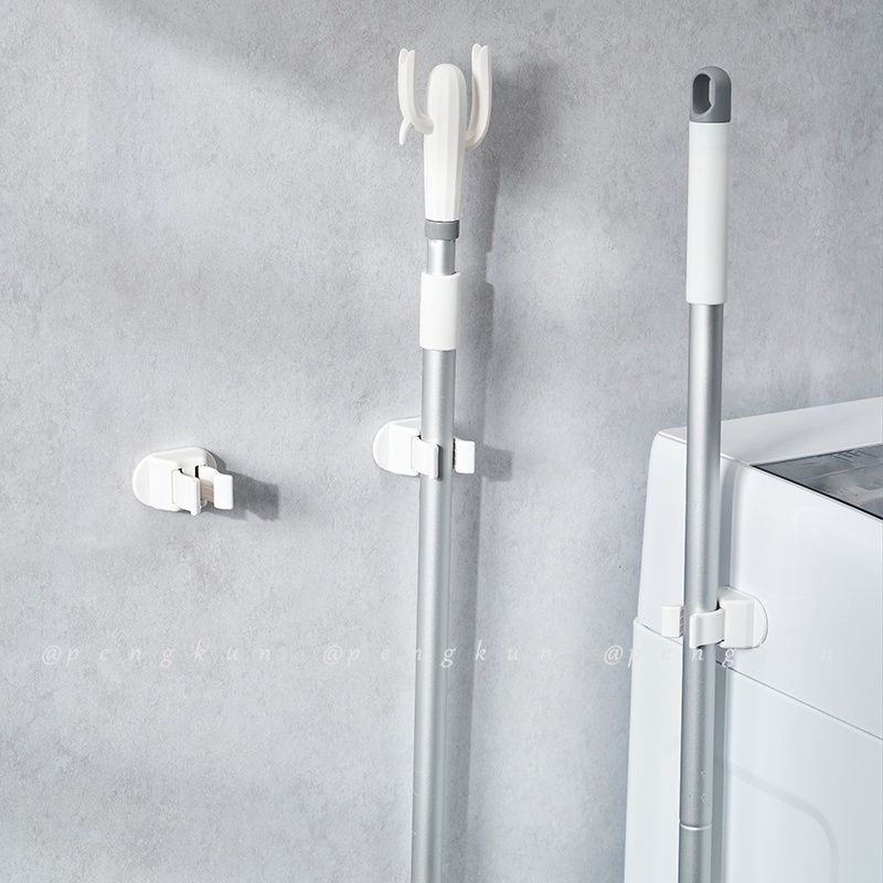 Móc Treo Cây Lau Nhà Gắn Tường Không Đục Lỗ Phong Cách Nhật Bản