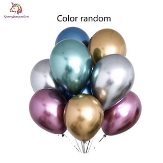 Metallic Latex Balloons Thickened Pearlescent Chrome Balloons Wedding Balloons