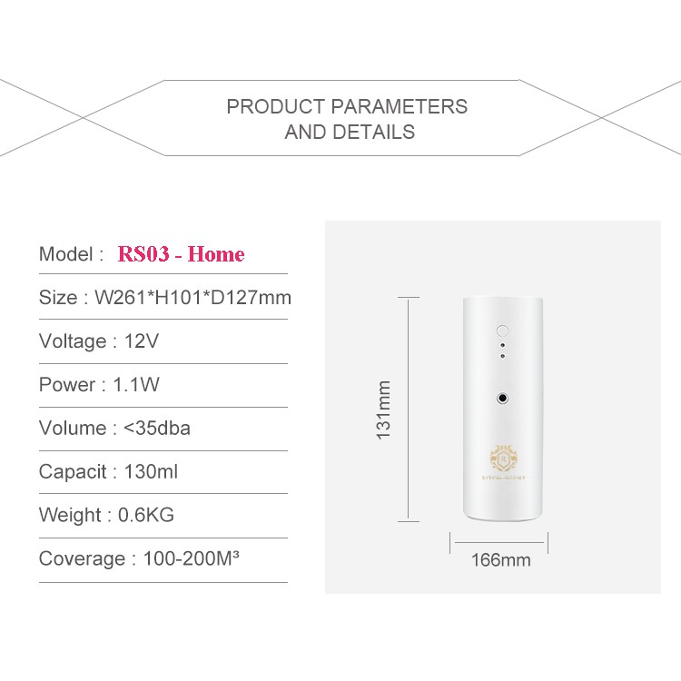 Máy khuếch tán làm thơm  DIỆN TÍCH LỚN  dành cho cửa hàng, spa, căn hộ điều khiển Bluetooth / không dùng nước.