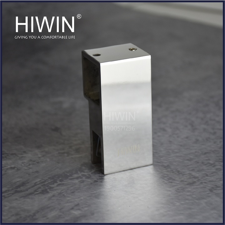 Kẹp kính trên (sỏ kính) phòng tắm kính inox 304 mặt gương dùng cho ống 25x25mm HIWIN SB-611T