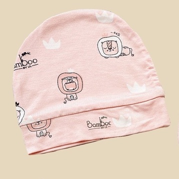 Mũ sơ sinh chất vải sợi tre bambo by lil (BBM02))