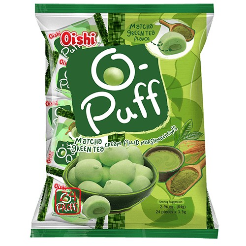 [MÃ SRJULY1215 GIẢM 20K ĐƠN TỪ 50K] Kẹo Nhân xốp O-Puff ( Socola, xoài, matcha)