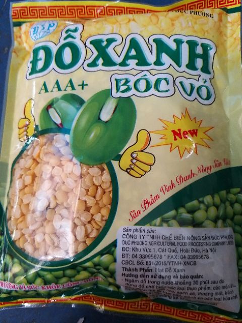 ĐỖ XANH ( bóc vỏ) 200gram