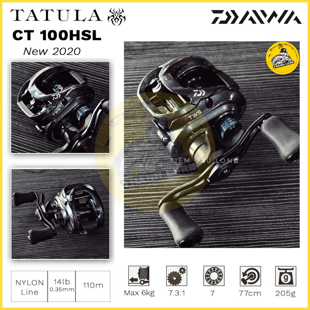 Máy ngang Daiwa Tatula CT100HSL New 2020 Diện mạo mới nâng cấp tốt hơn