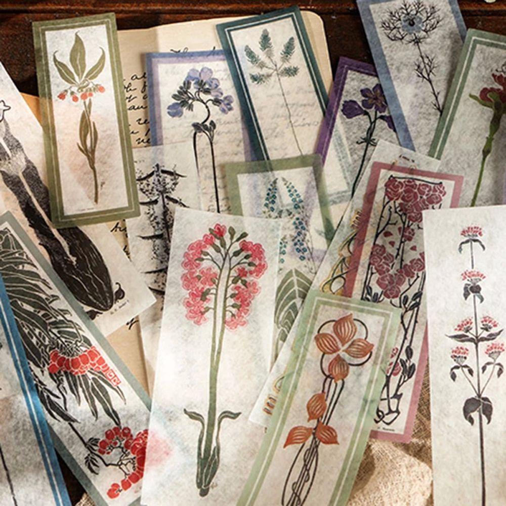 Nhãn Dán Trang Trí Sổ Tay Nhật Ký Hình Vé Máy Bay Kiểu Vintage