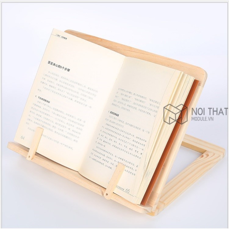 Giá đỡ kẹp sách chống cận thị cho bé chất liệu gỗ thông tự nhiên an toàn sức khỏe