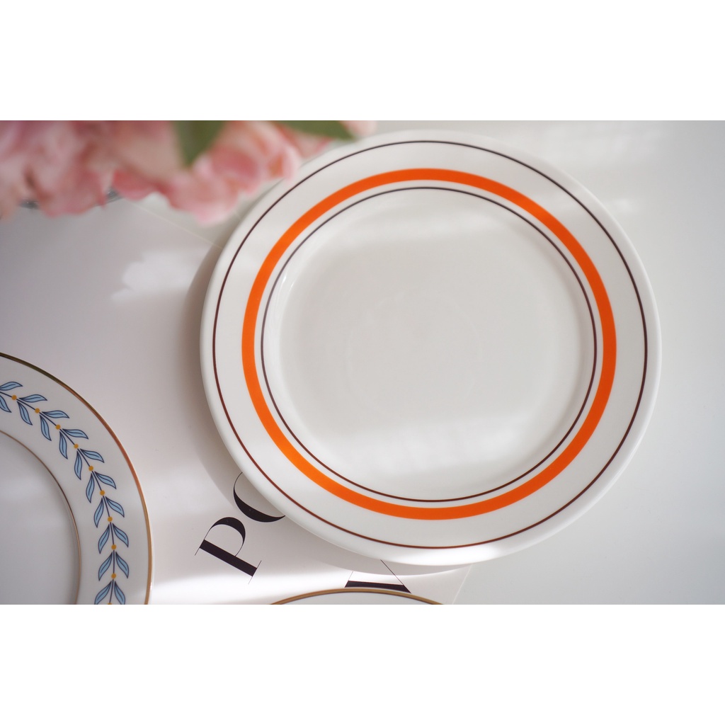 Đĩa sứ tráng men, đĩa gốm sứ đựng đồ ăn phong cách vintage - cutam.homedecor
