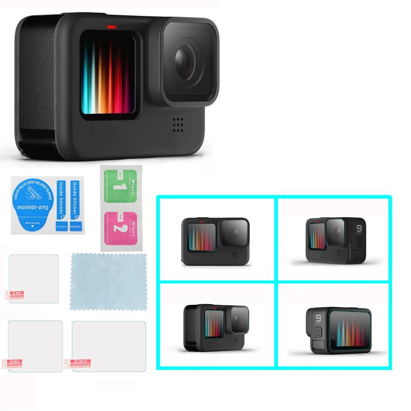 Miếng Dán Cường Lực Bảo Vệ Ống Kính Camera Hành Trình GoPro Hero 9/Hero 10