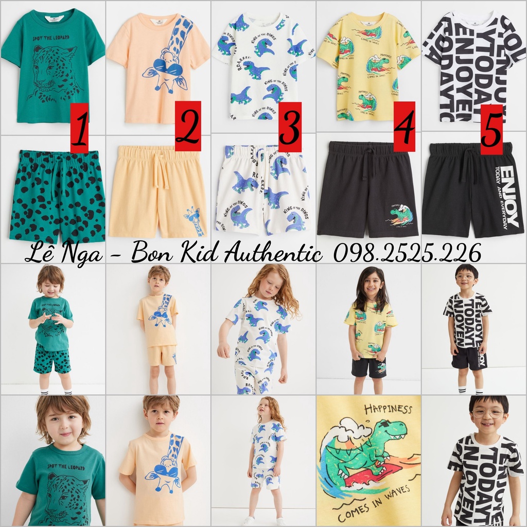 Set ghép bộ HM US chính hãng sz từ 1.5-2y đến 8-10y (Đọc kỹ lưu ý ạ)