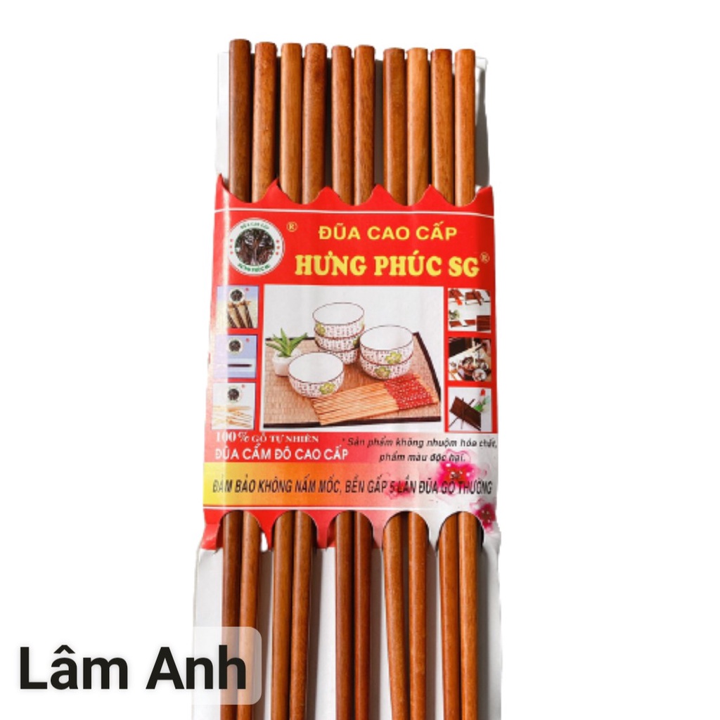 Đũa Gỗ Cẩm Đô Nâu Tự Nhiên