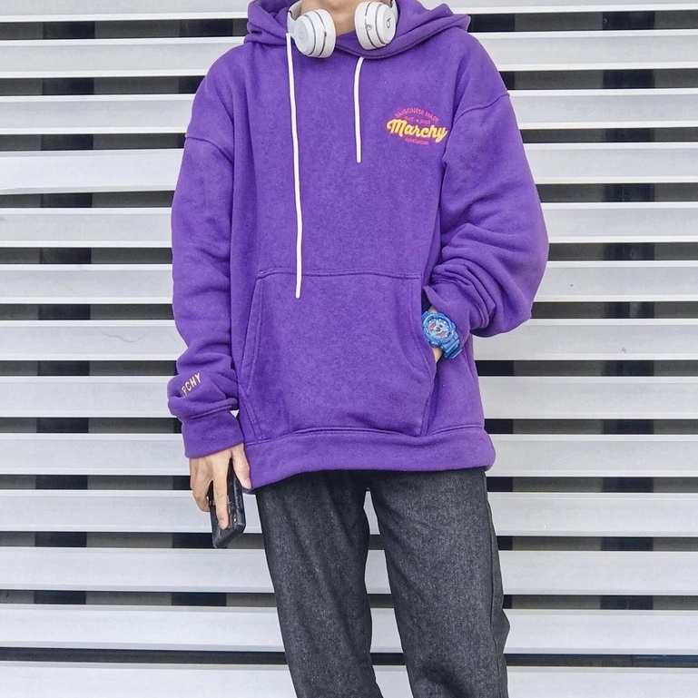 MARCHY - Basic Hoodie  SS1 - Áo khoác tròng đầu