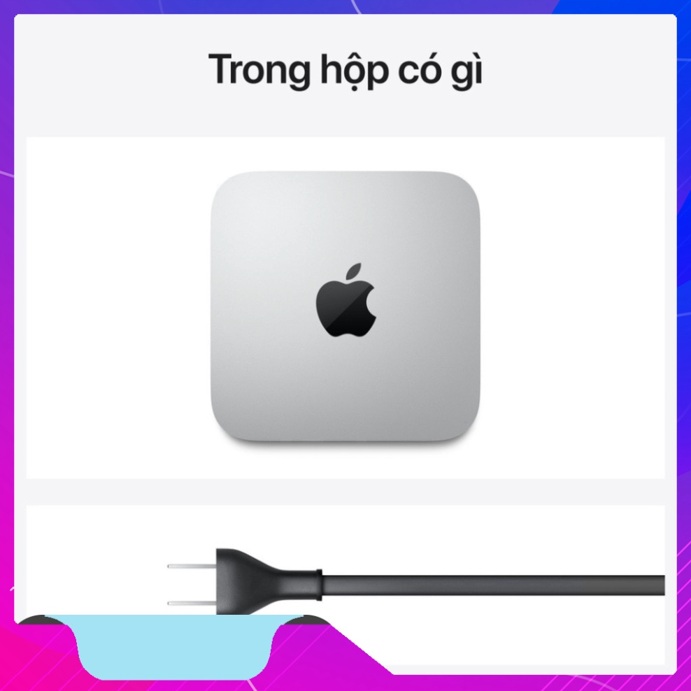 Máy tính Apple Mac Mini (2020) M1 Chip, 8GB, 512GB SSD (vô địch tầm giá)