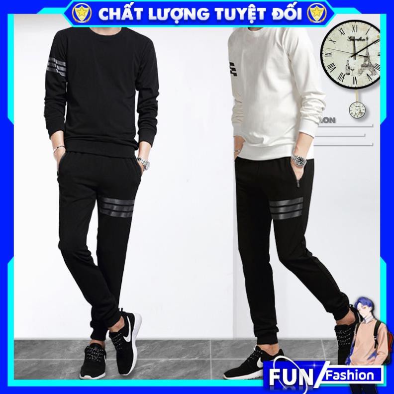 Bộ Quần áo nam thun thể thao 3 vạch 💖FREESHIP💖 mã TT75 đẹp jogger hot trend phong cách hàn quốc chất vải mềm mạ  ྇