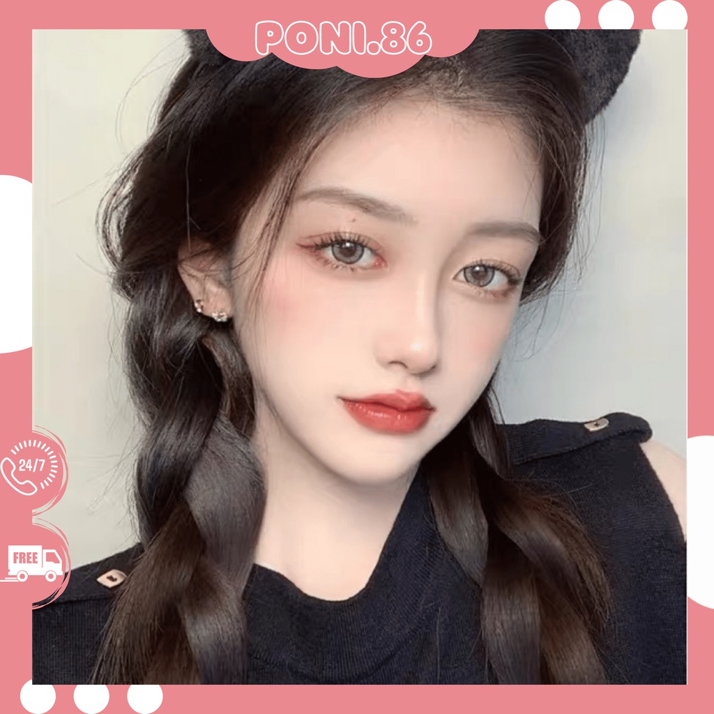 Băng đô cài tóc tai mèo mini lông mịn thiết kế đơn giản sang chảnh phong cách Hàn Quốc