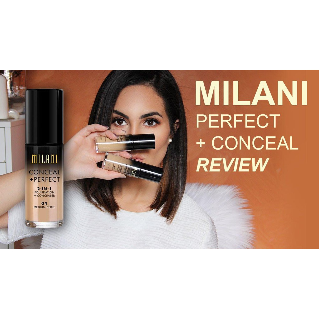 KEM NỀN CHE KHUYẾT ĐIỂM MILANI CONCEAL PERFECT 2IN1 30ML CHÍNH HÃNG - 6973