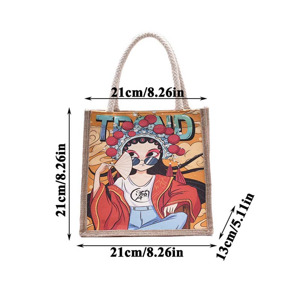 Túi Tote Đeo Vai Bằng Vải Canvas Phong Cách Nhật Bản Sáng Tạo Dành Cho Nữ
