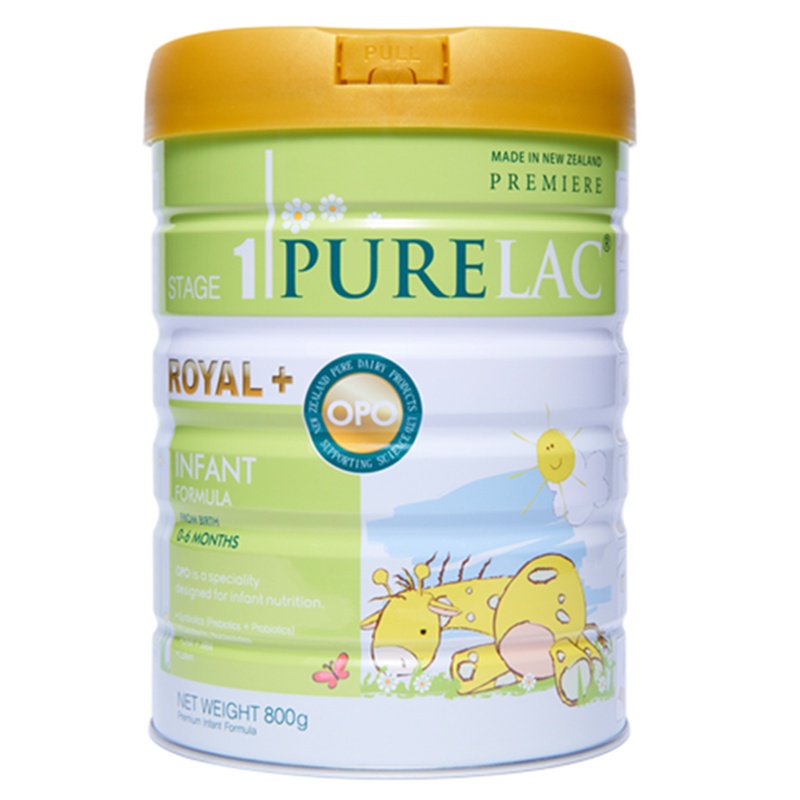 Sữa Bột Purelac số 2 Lon 800g cho bé 6 -12M phát triển trí não, cân nặng, chiều cao, tăng cường hấp thu - Date 02/2025