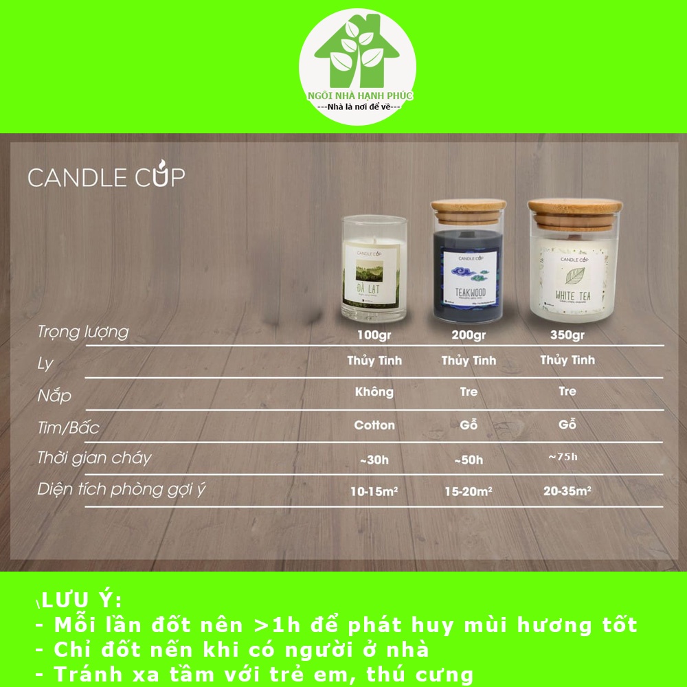 Nến thơm decor phòng ngủ Candle Cup Agaya , hương HOLIDAY, tươi sáng như đang trải nghiệm kỳ nghỉ thú vị
