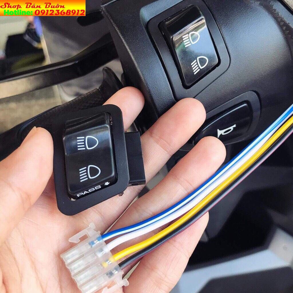 Công tắc hazard và passing sh dùng cho đèn xi nhan và đèn trợ sáng, đèn led