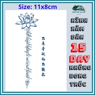 Hình Xăm Dán 15 Ngày Không Phai 11 x 18 cm Mẫu 326