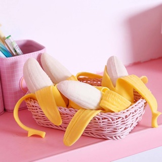 Squishy chuối đồ chơi kéo dãn bóp giảm stress