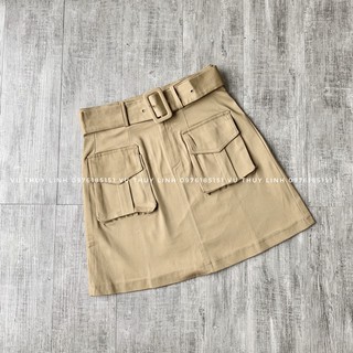 Chân Váy Kaki Túi Hộp (Kèm Ảnh Thật)