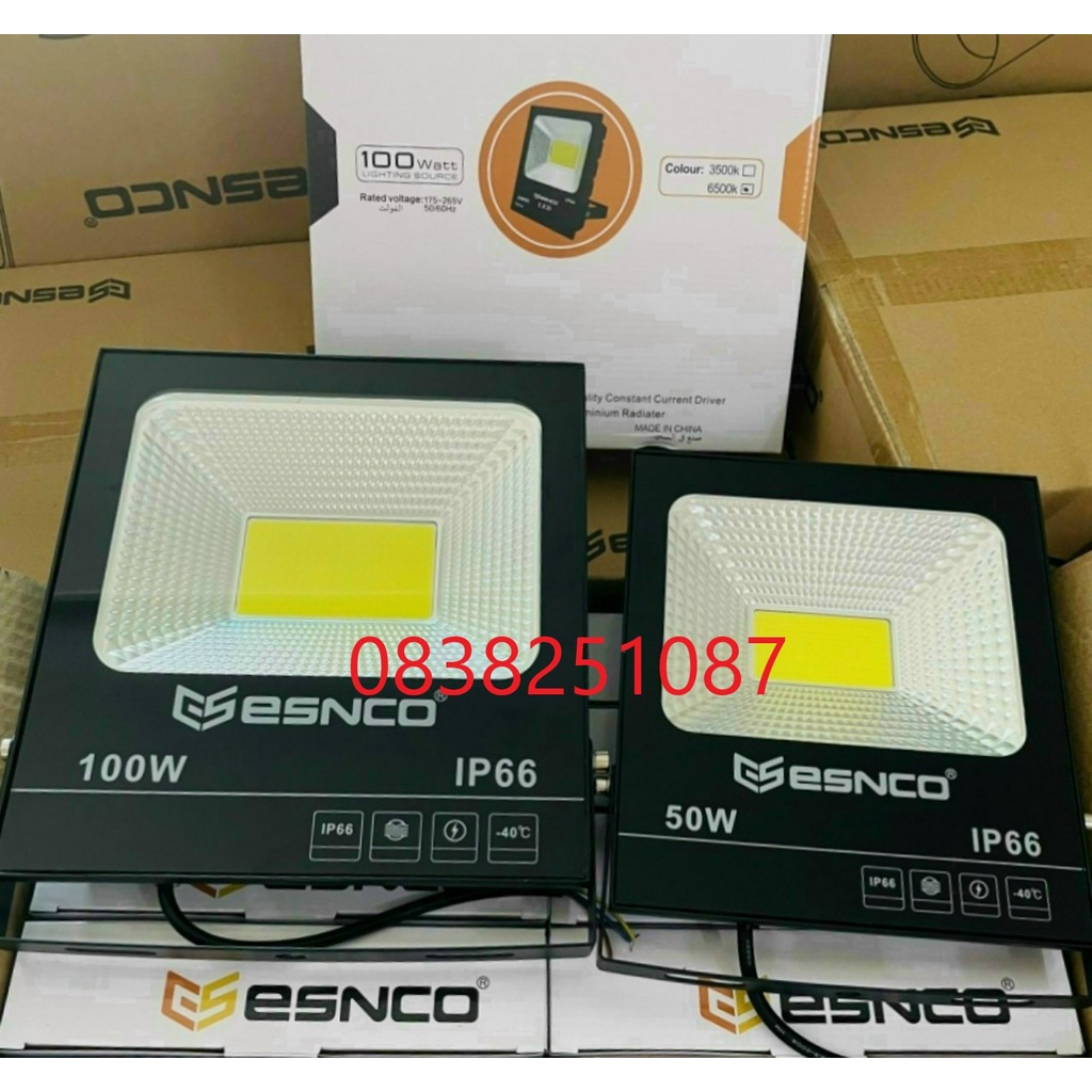 Đèn Pha Led Siêu Sáng 200W COB 5054 Trắng/Vàng Tiết Kiệm Năng Lượng