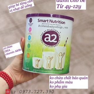 Sữa bột A2 smart nutrition 750gr dành cho bé 4-12 tuổi