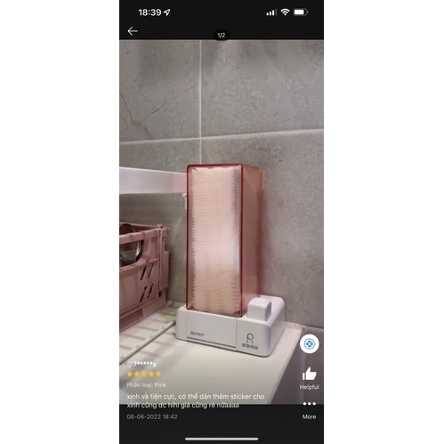 Hộp đựng bông tẩy trang tự động lấy bông thông minh