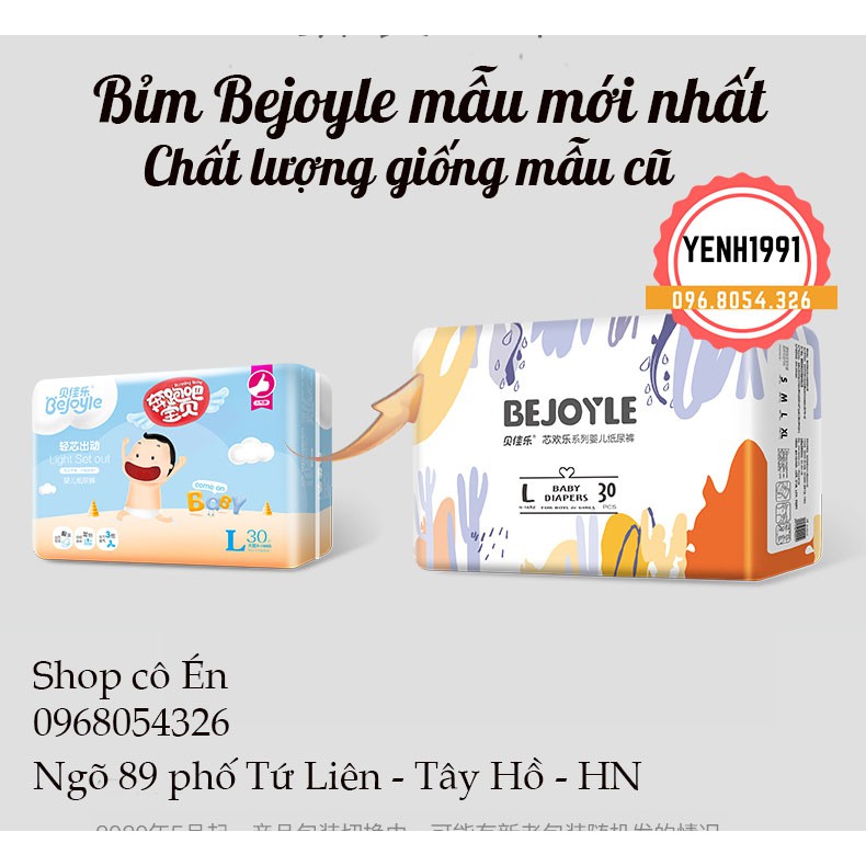Bỉm bejoyie quần/dán size S120/M96/L90/XL78/XXL66-Hàng Chính hãng - TULIFLY