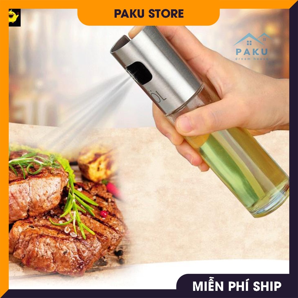 Bình Xịt Dầu Ăn Thuỷ Tinh 100ml