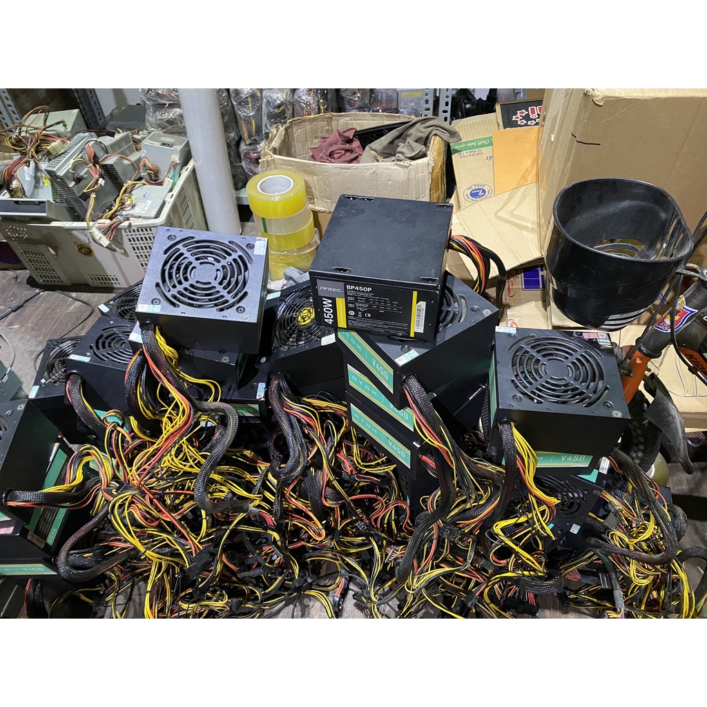 Nguồn 400w 450w 500w 550w 600w 700w công suất thực có chân nguồn 8pin cho CPU, có nguồn phụ 6pin 8pin chạy vga khủng