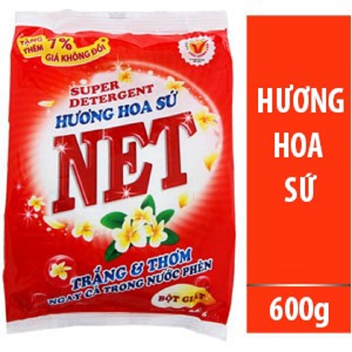 Bột giặt Net 6kg Hương Hoa Sứ (Đỏ) / Extra(trắng)