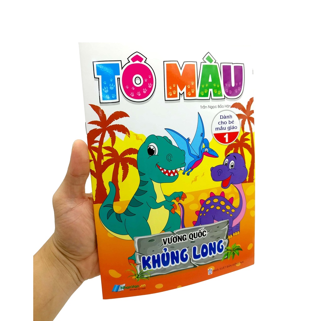 Sách Tô Màu - Vương Quốc Khủng Long - Tập 1