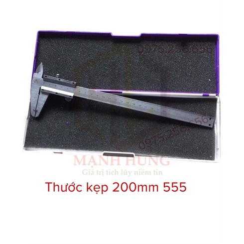 Thước Kẹp 200MM 555 thước đo 3d thước kim loại phụ kiện đo lường phụ tùng ô tô