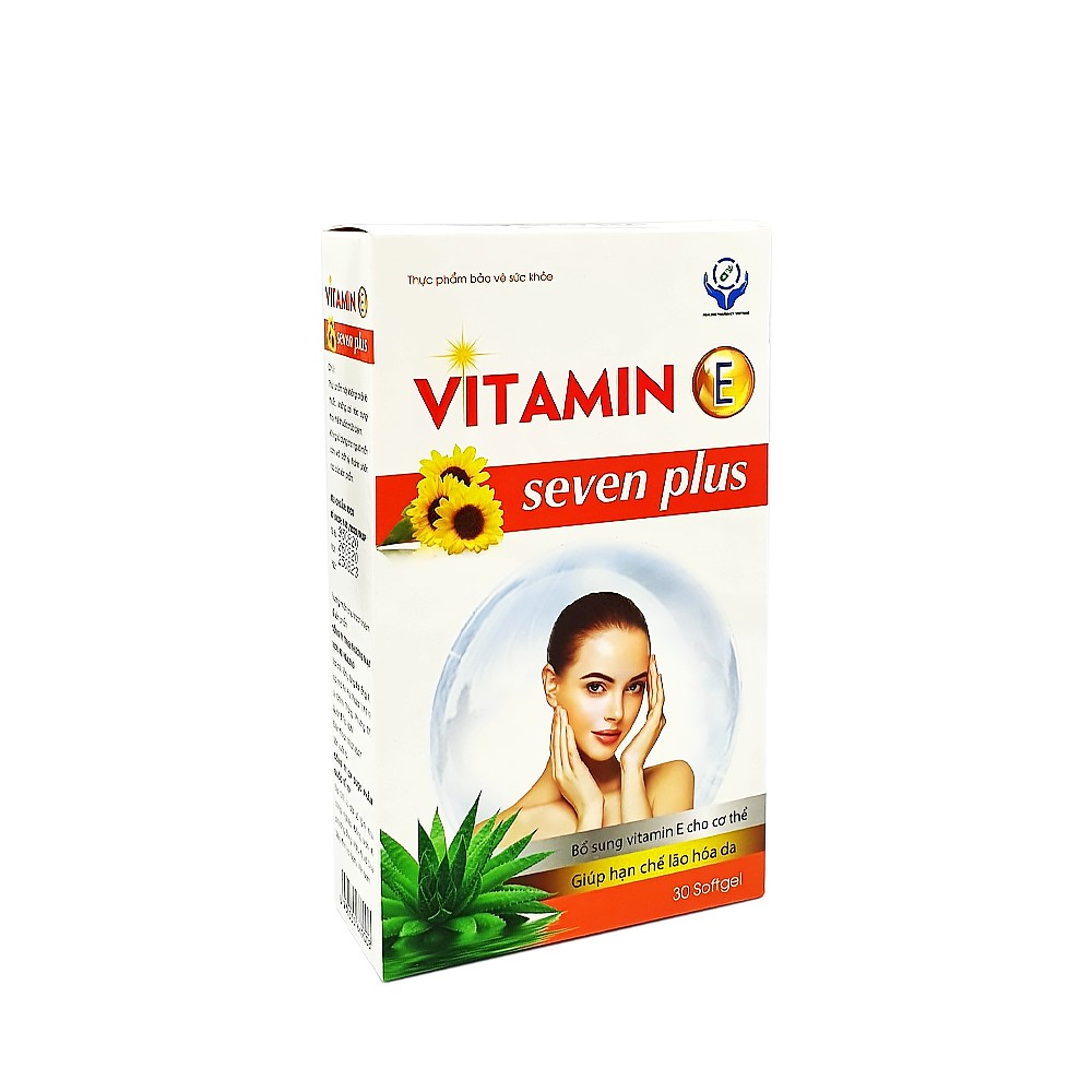 Viên uống đẹp da Vitamin E Seven Plus. Hộp 30 viên | BigBuy360 - bigbuy360.vn