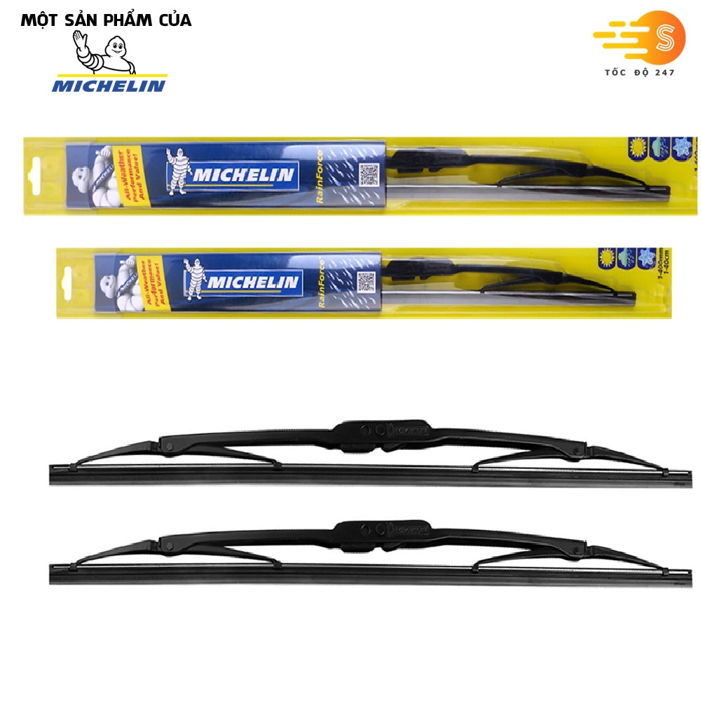 Bộ cần gạt mưa 16''x26'' có xương cao cấp Michelin Lifestyle kích thước 41cm và 66cm