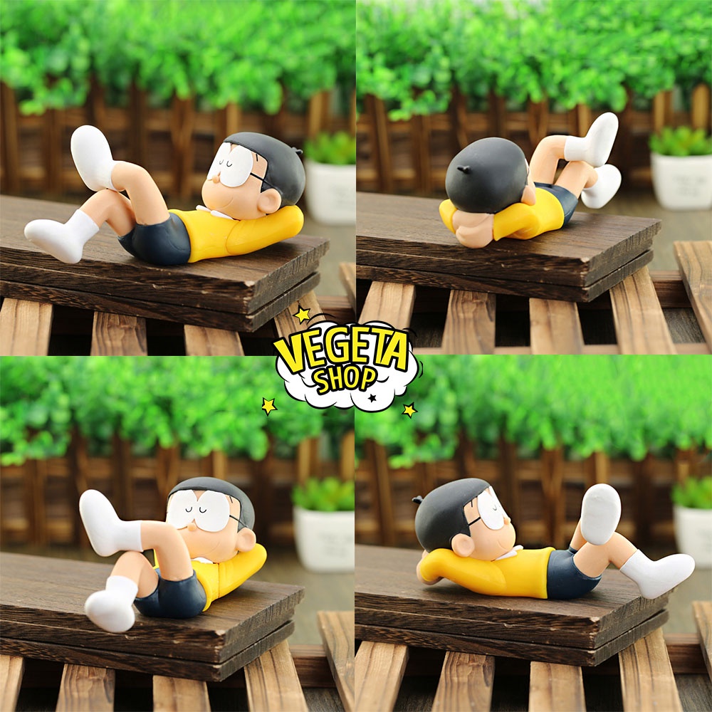 Mô hình Nobita nằm ngủ - Đồ chơi mô hình nhân vật Nobi Nobita - Mô hình Doraemon Doremon - Kích thước 14cm~18cm