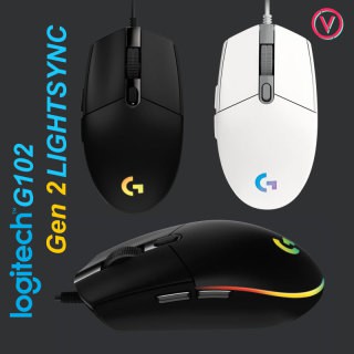 CHUỘT VI TÍNH (MOUSE) LOGITECH G102 GEN2 LIGHTSYNC GAMING- ĐEN (BLACK)