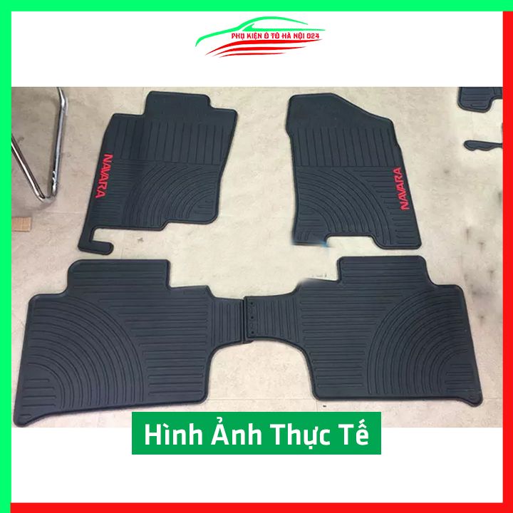 Thảm lót sàn cao su cho xe Navara 2016-2017-2018-2019-2020-2021-2022-2023 hàng chuẩn theo xe chịu lực tốt