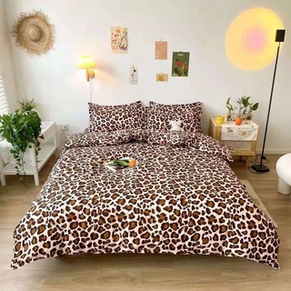 Trọn bộ vỏ chăn ga gối cotton poly hàn quốc cao cấp lan pham bedding - mẫu sọc hổ báo