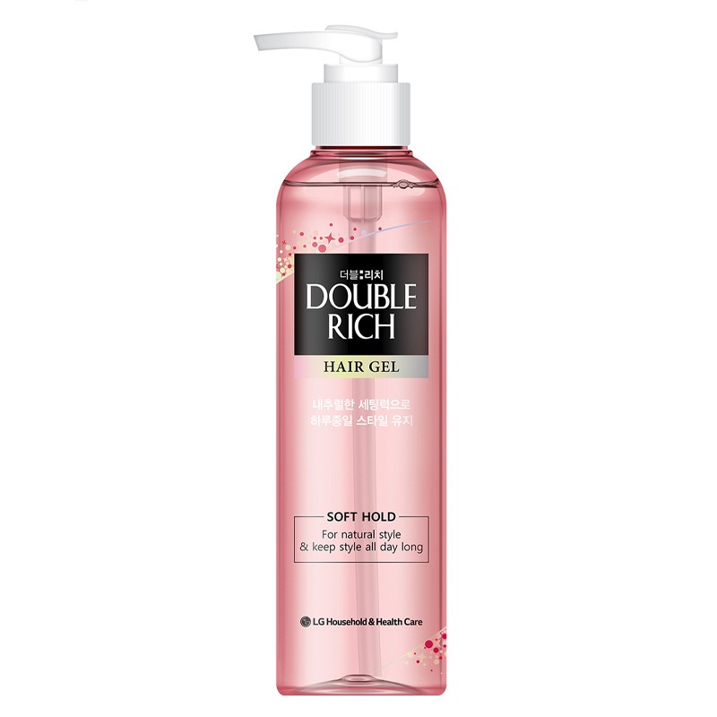 Gel Tạo Kiểu Double Rich Strong Giữ Nếp Hair Gel 250ml