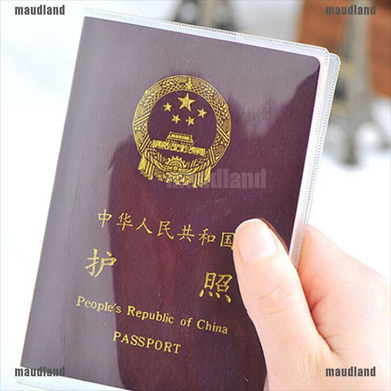 Vỏ bọc hộ chiếu/ thẻ ID trong suốt tiện dụng mang theo du lịch