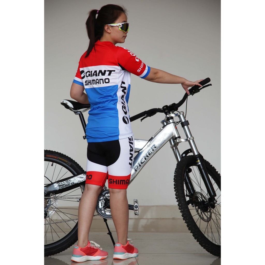 Bộ quần áo đạp xe nam nữ ngắn tay Giant