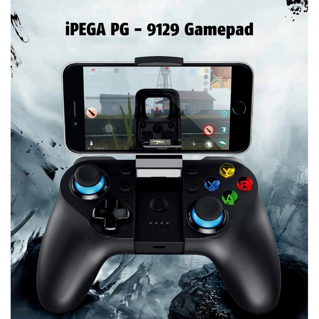 Tay cầm chơi game iPEGA PG - 9129 Bluetooth 4.0 Gamepad with Holder - Black đen