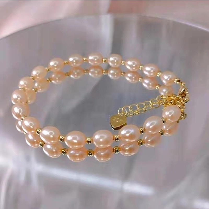 Vòng tay hạt ngọc trai nhân tạo 7-8ly đủ màu